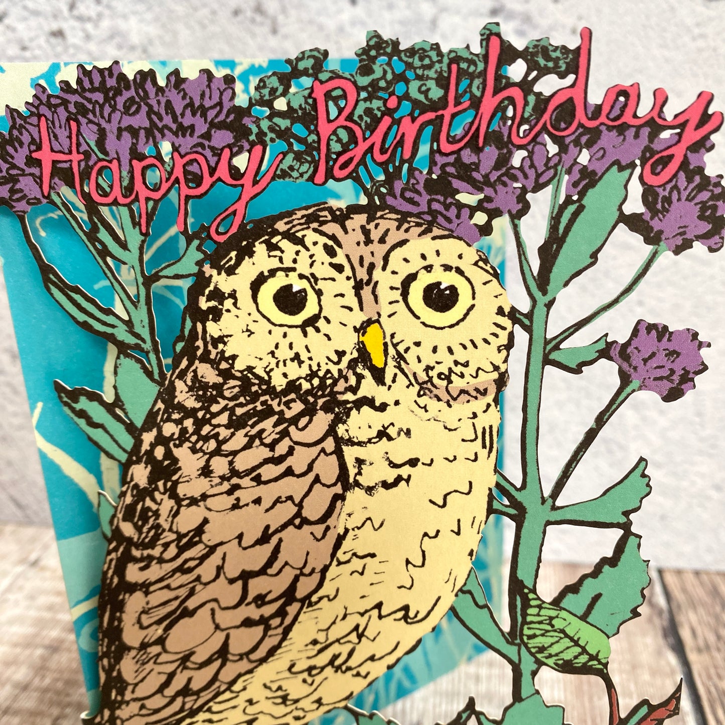 Albion Woodland Owl Lasercut Card GC2345