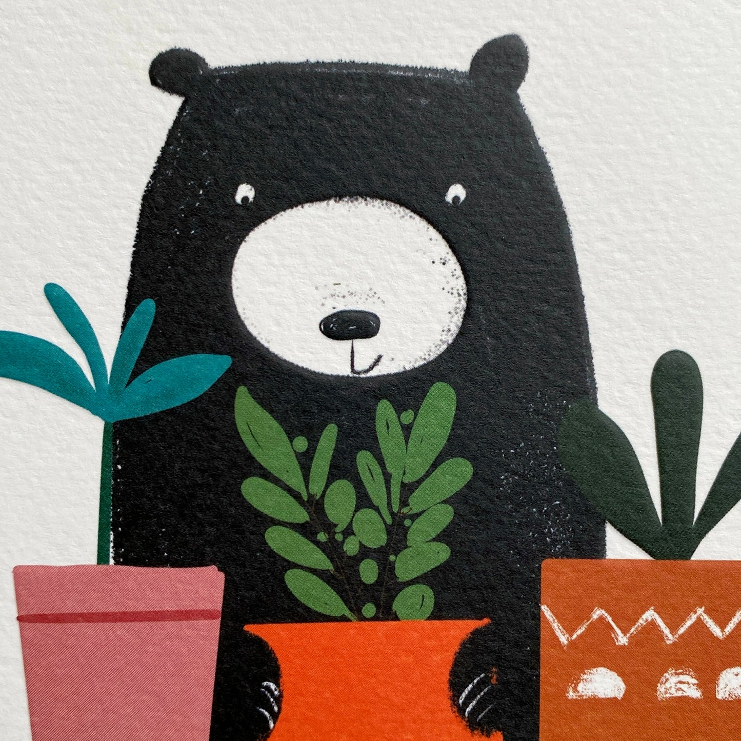 Bear and Potted Plants by Robert Reader BE22