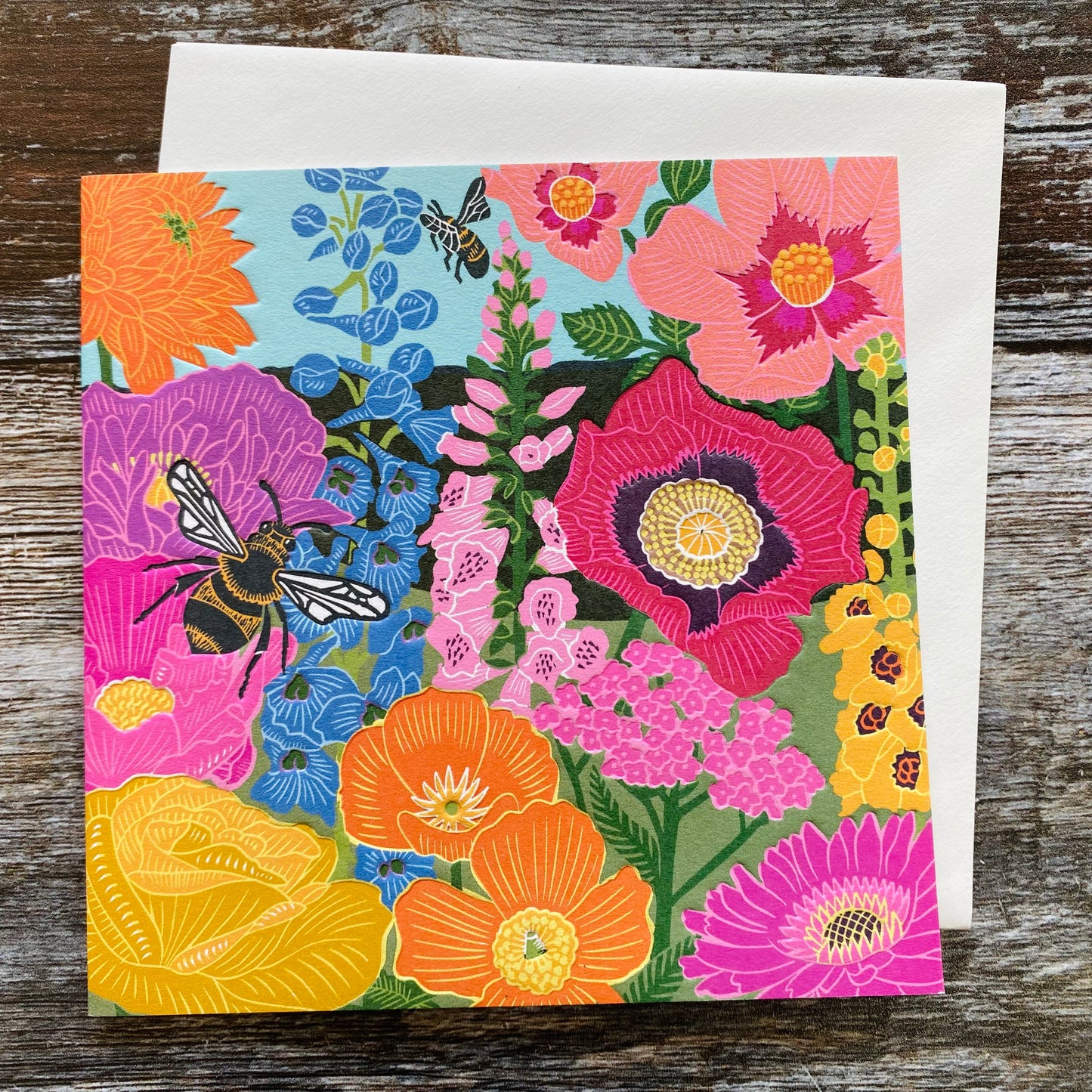 Bee and Flowers Kate Heiss, Nature Trail NT17