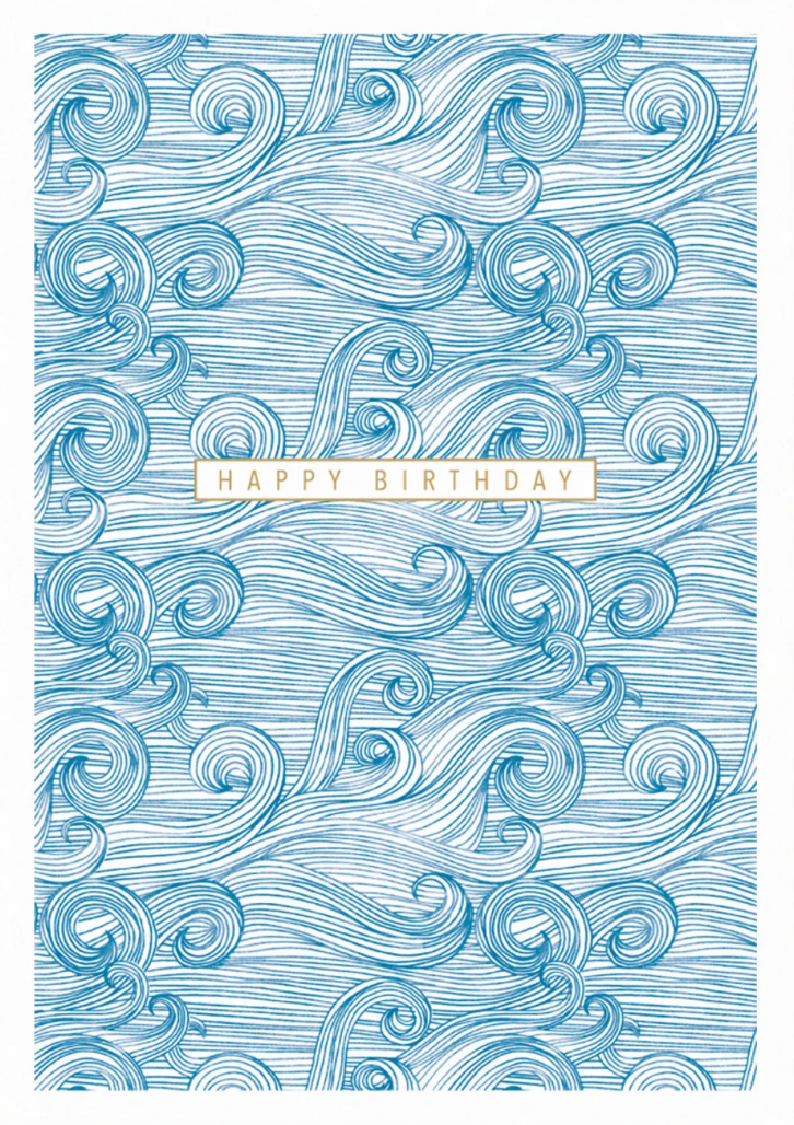 Happy Birthday Waves, Sakura by The Art File SK04