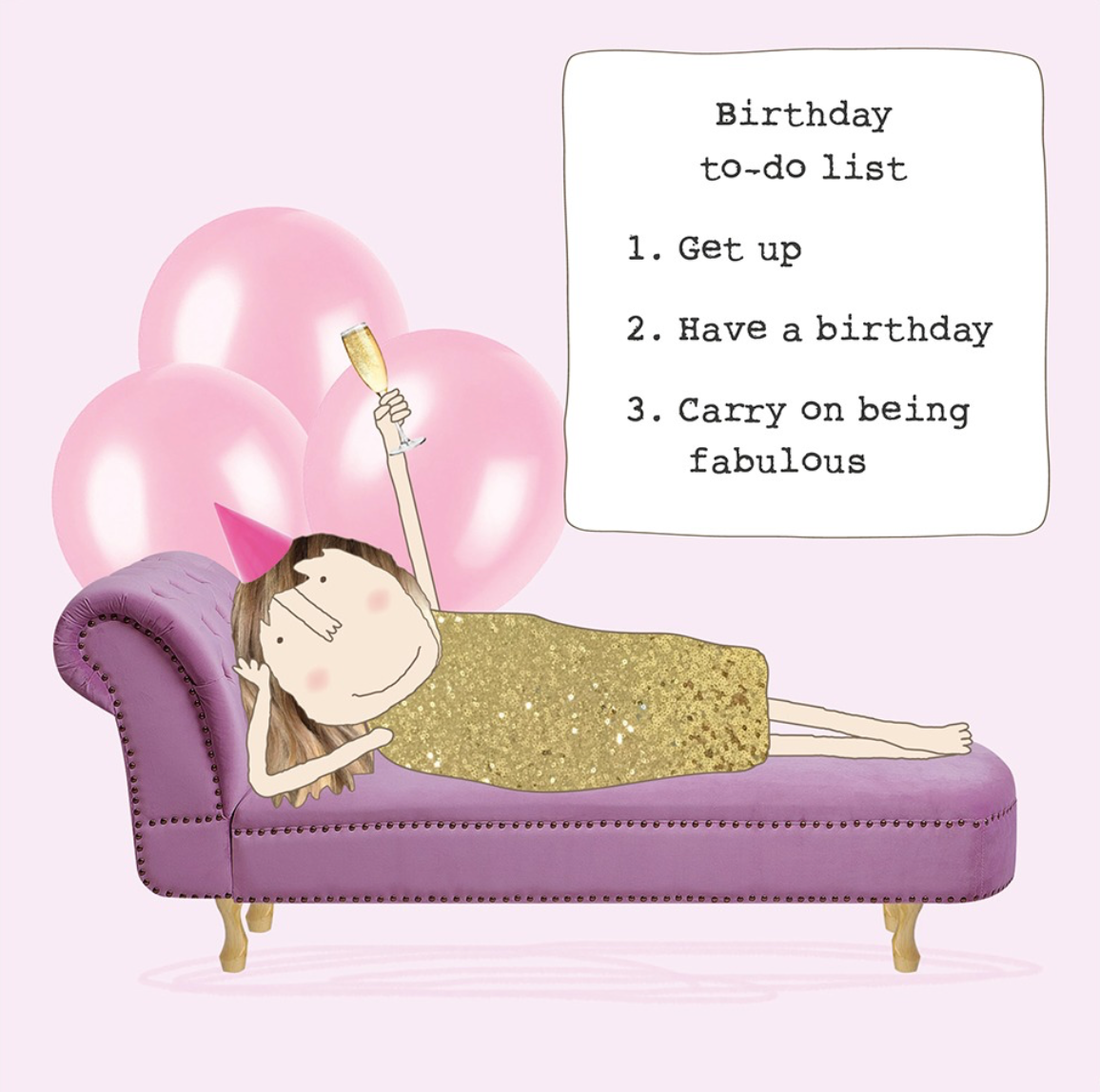 Birthday to-do list, Gin and Frolics GF538