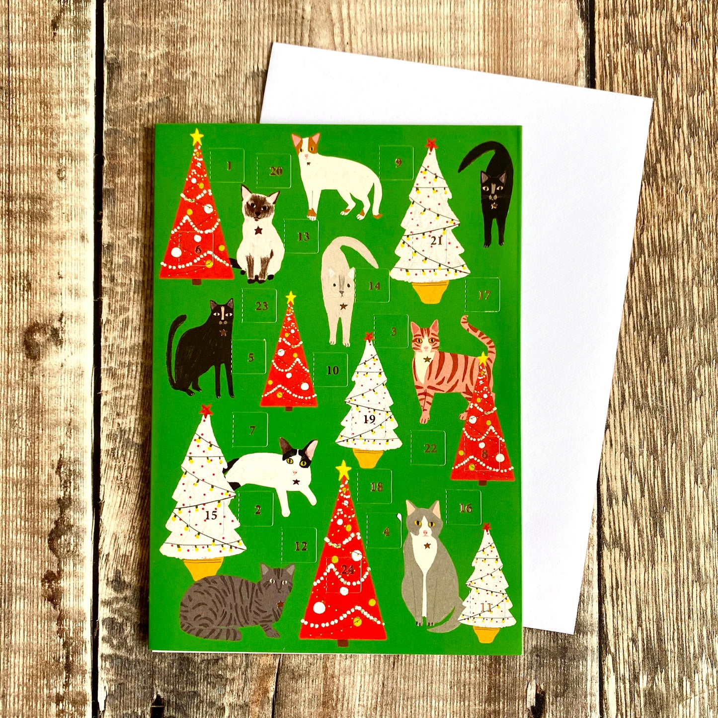 Cat Palais Mini Advent Calendar Card by Anne Bentley ACC081