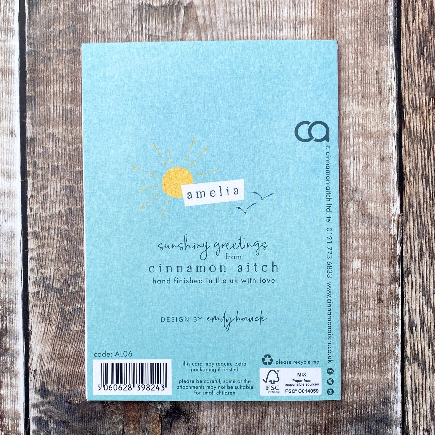 Happy Birthday Bicycle, Amelia AL06