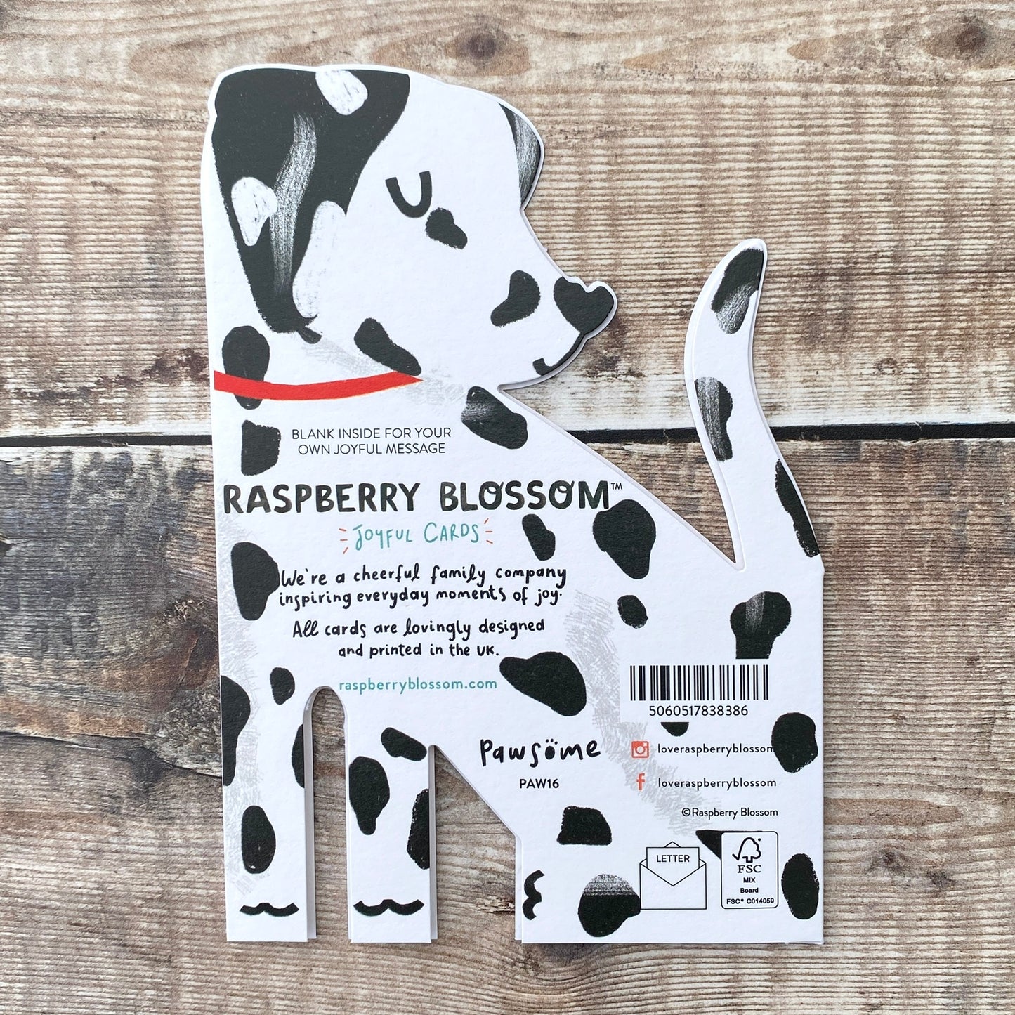 Die Cut Dalmation Dog, Pawsome PAW16