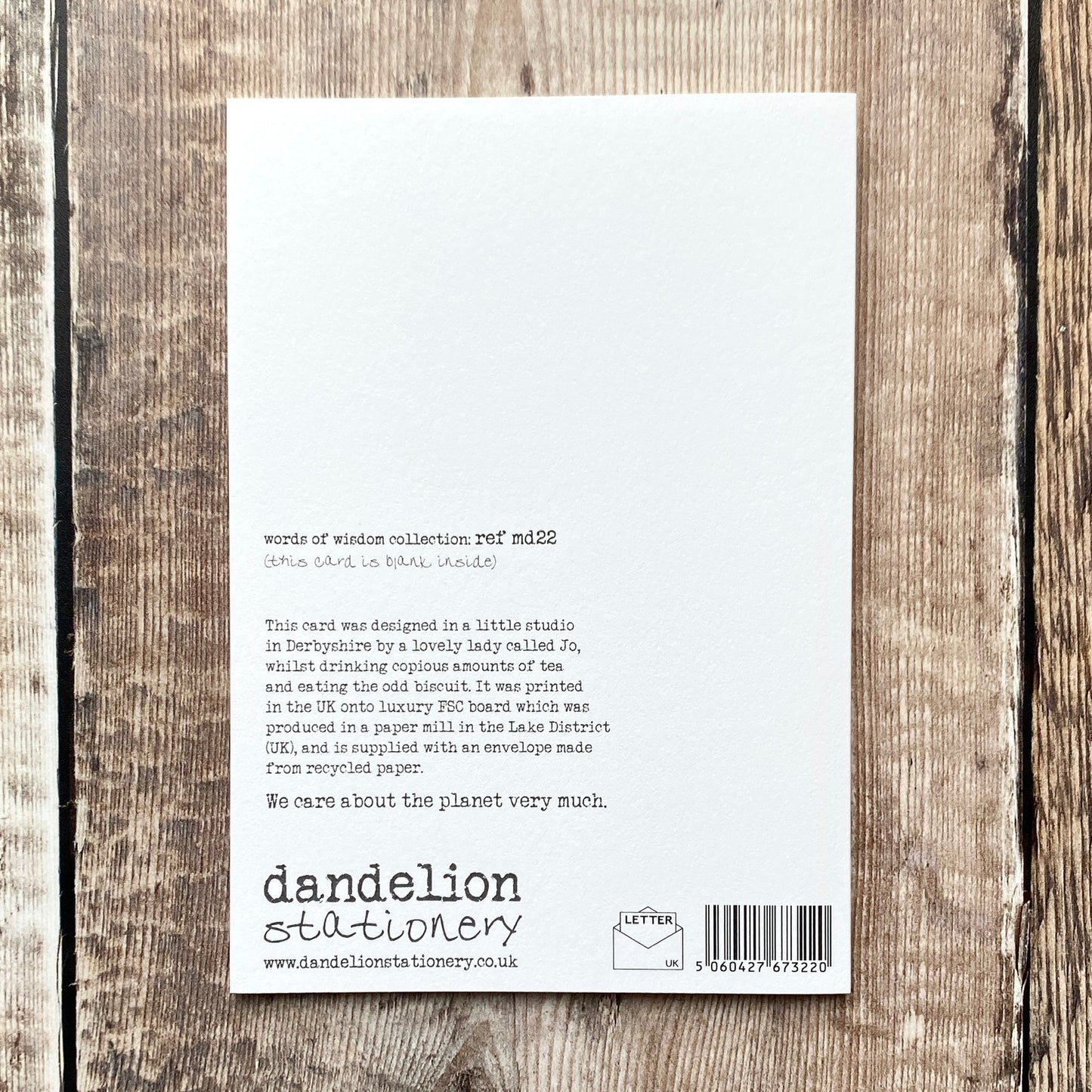 First Mother's Day, Words of Wisdom, MD22