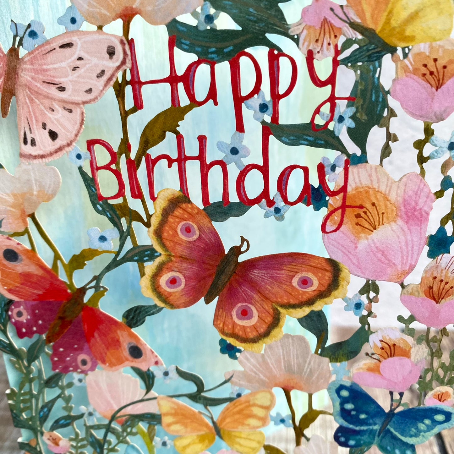 Happy Birthday Butterfly Ball Lasercut Card by Kendra Binney GC2314