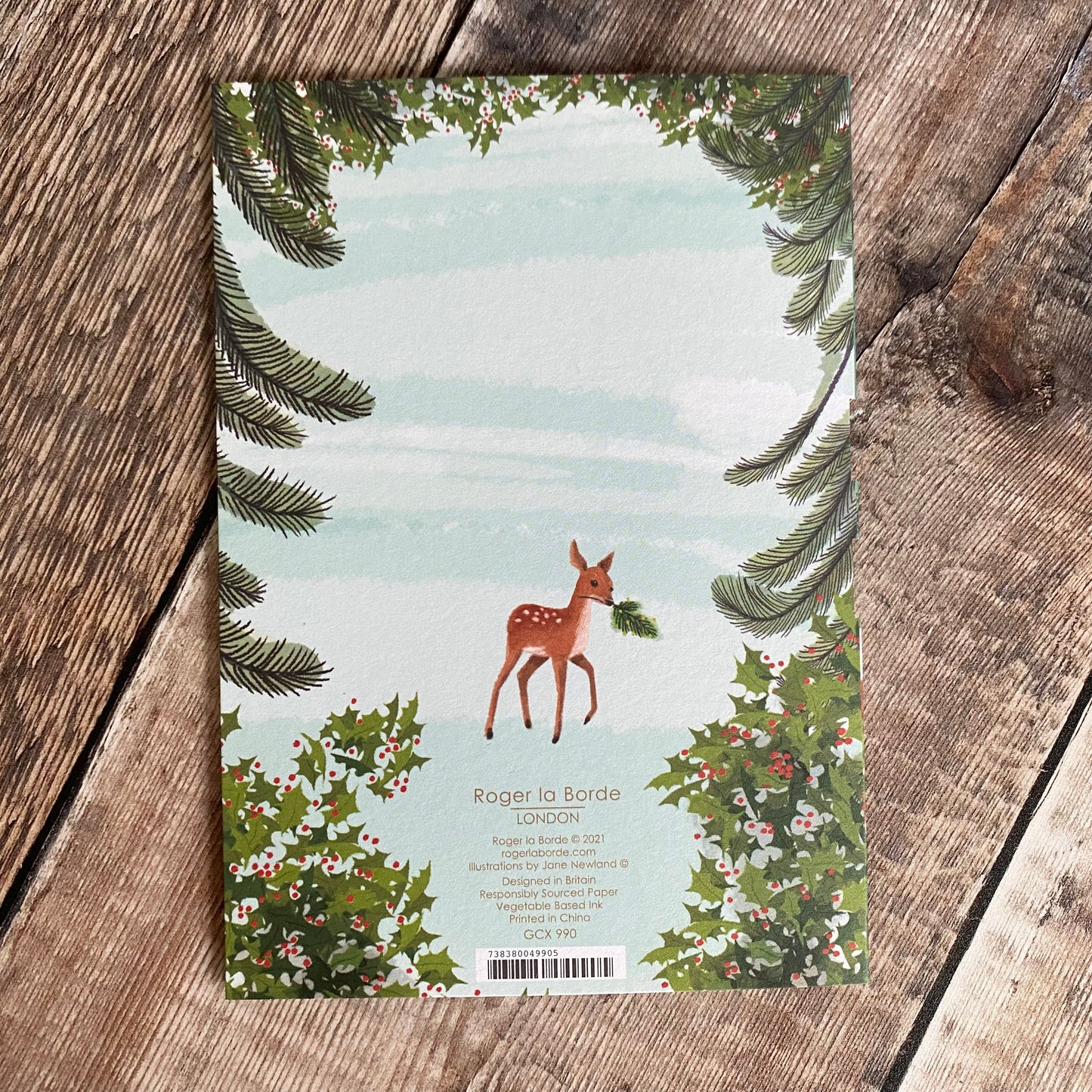 Heart of the Forest Lasercut Christmas Card by Jane Newland GCX990