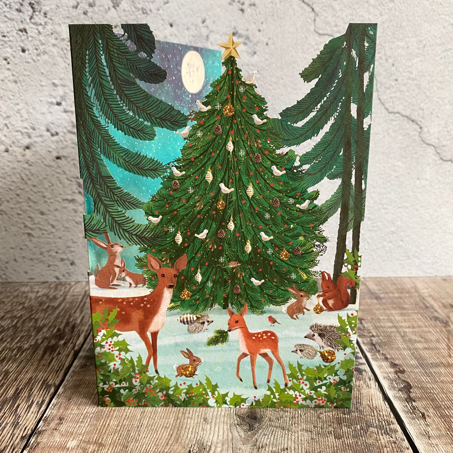 Heart of the Forest Lasercut Christmas Card by Jane Newland GCX990