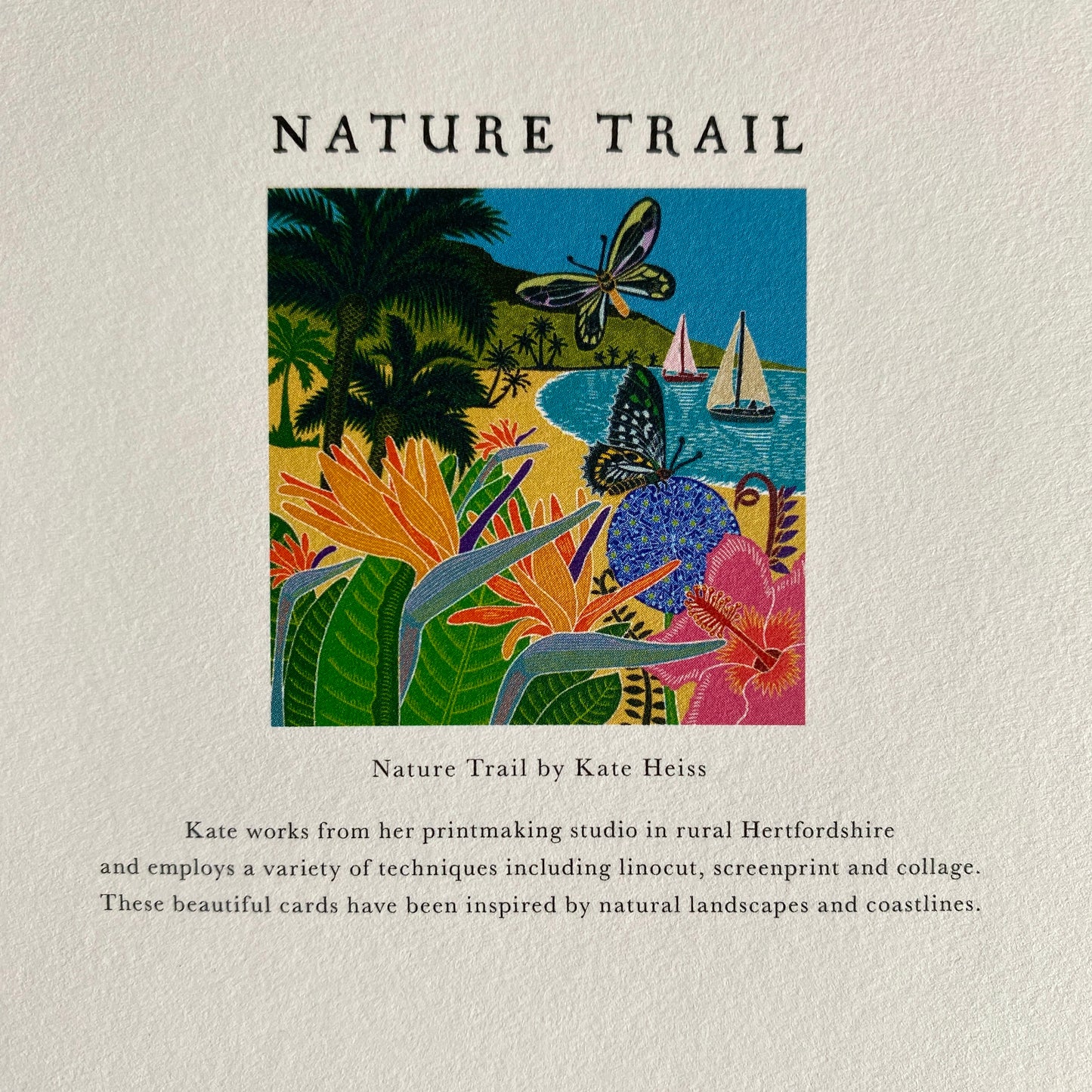 Moths and Sailing Boats by Kate Heiss, Nature Trail NT31