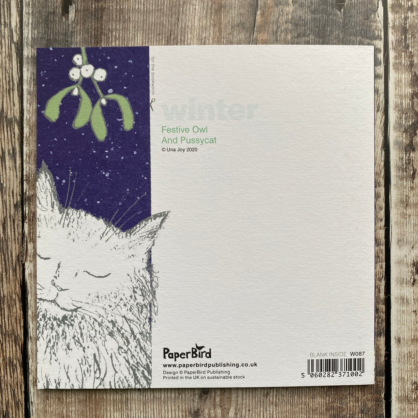 Festive Owl and Pussycat, Una Joy W087