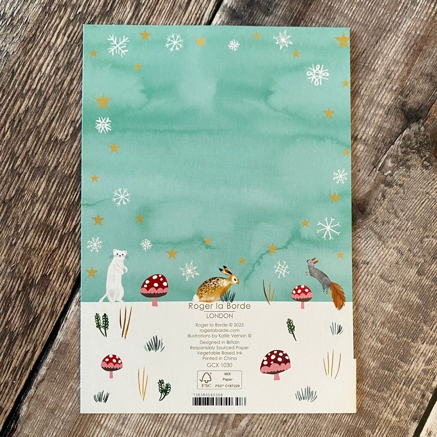 Christmas Conifer Lasercut Christmas Card by Katie Vernon GCX963