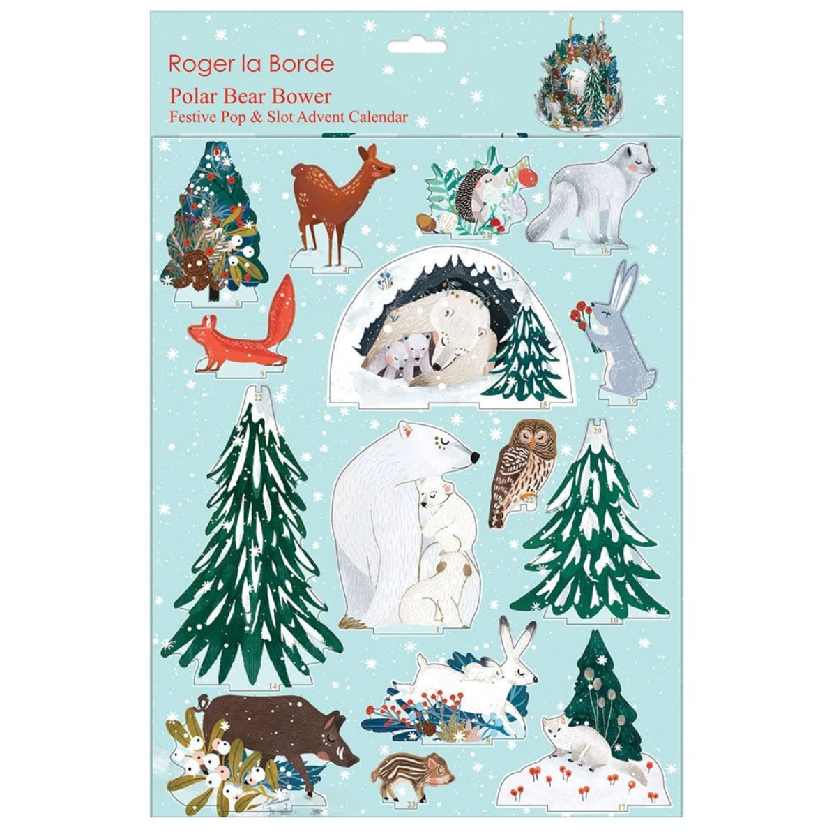 Polar Bear Bower Pop and Slot Advent Calendar POP106