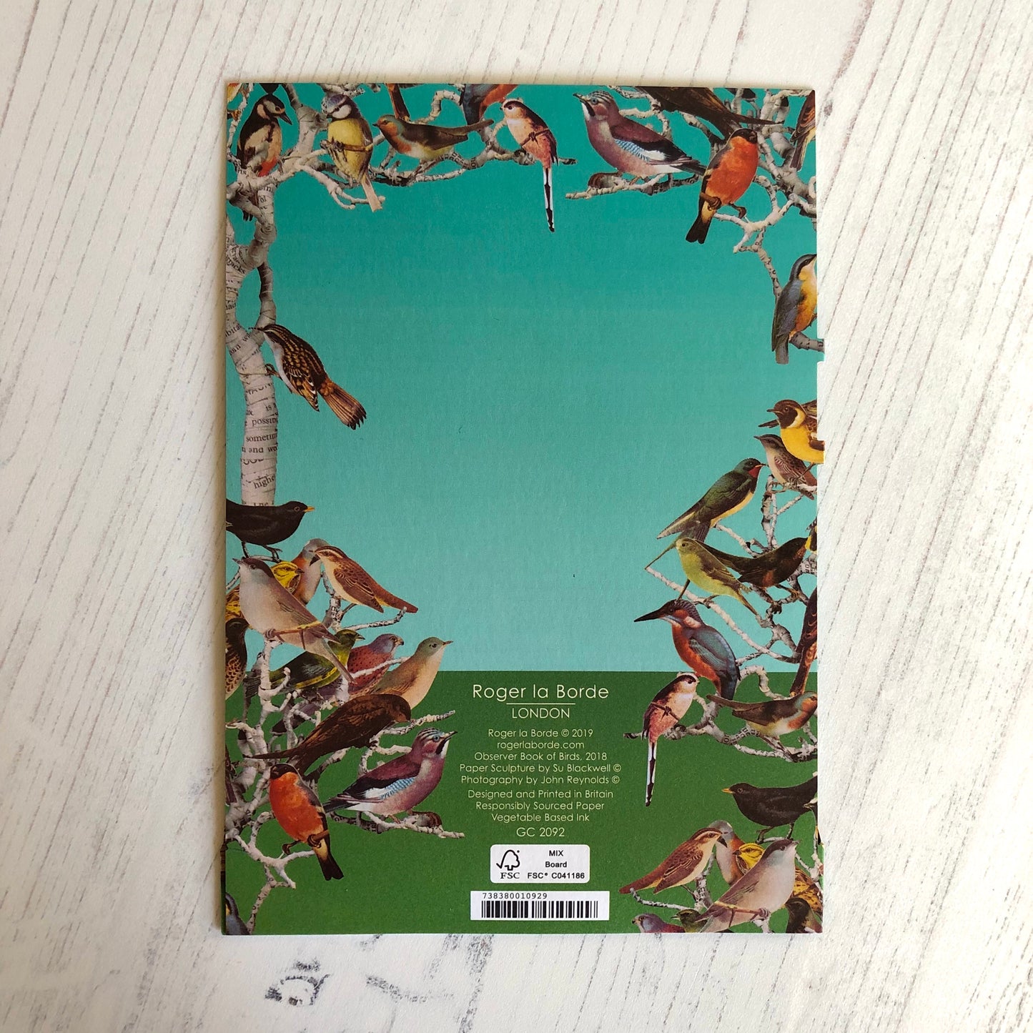 Bird Tree - Scissors Paper Tree Lasercut Card GC2092