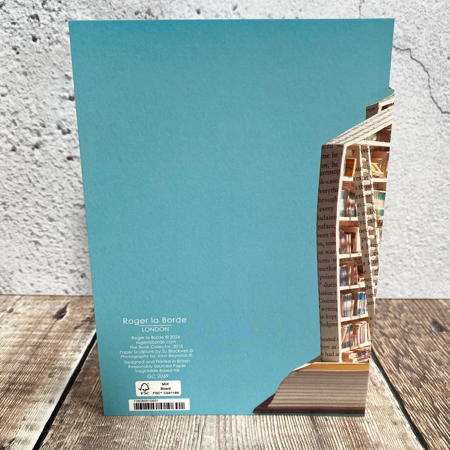 The Book Collector - Scissors Paper Tree Lasercut Card, Su Blackwell GC2069