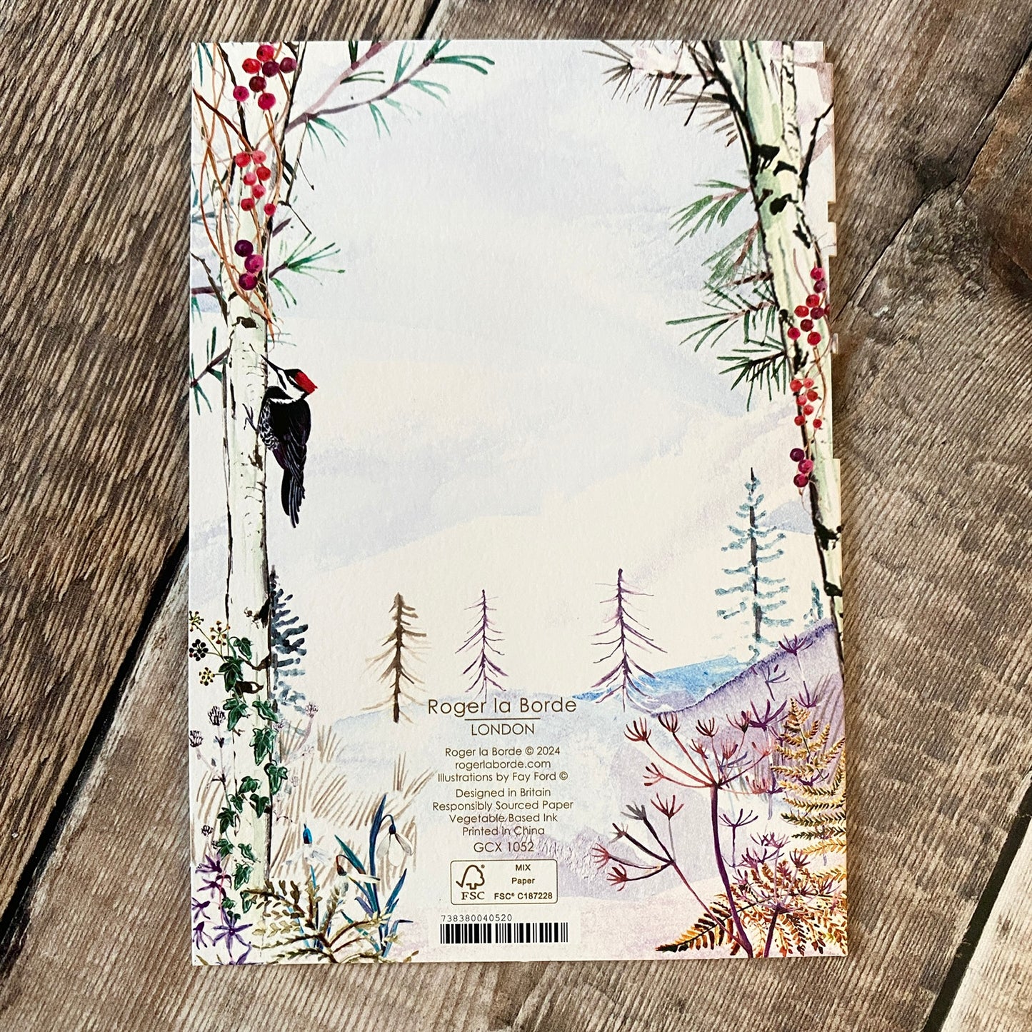 Wild Winters Song - Deer Lasercut Christmas Card by Fay Ford GX1052