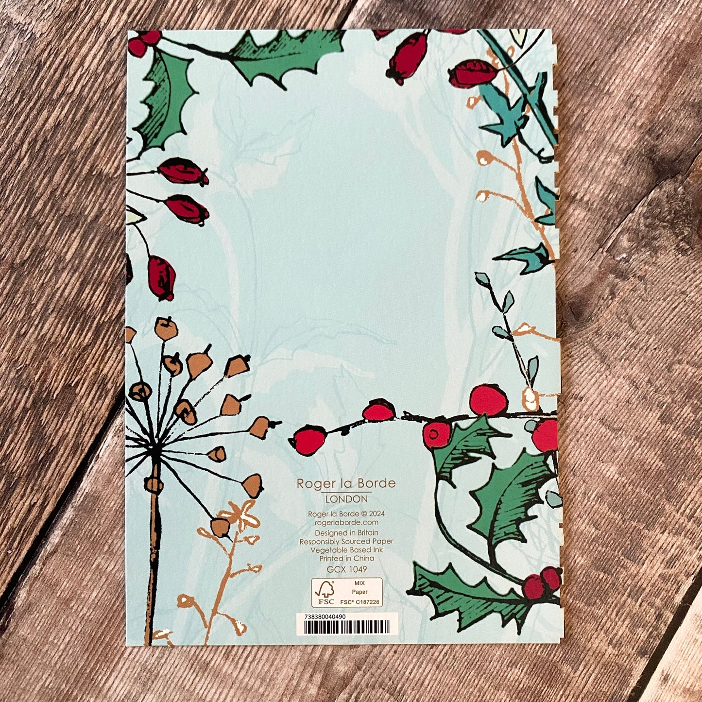 Winters Tale Hedgehog Lasercut Christmas Card GCX1049