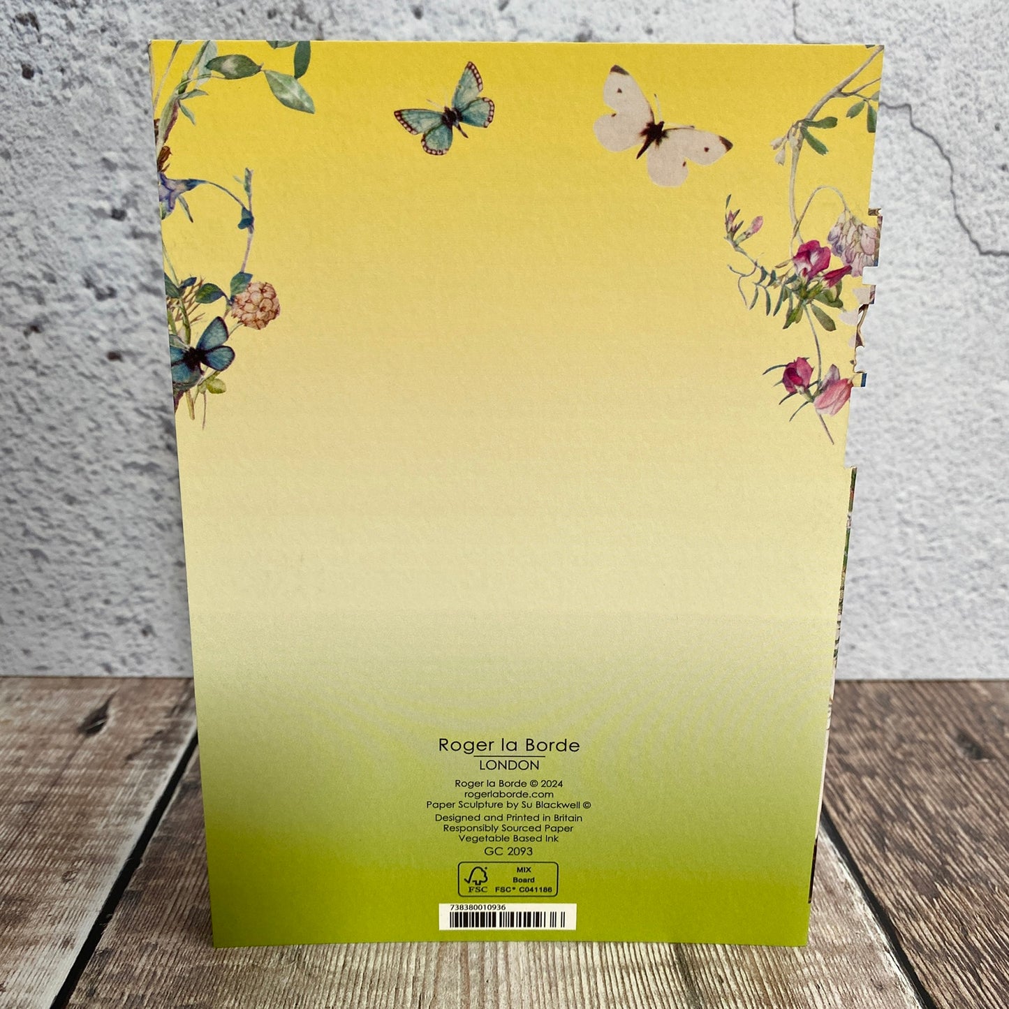 Wild Flowers of the British Isles - Scissors Paper Tree Lasercut Card, Su Blackwell GC2093