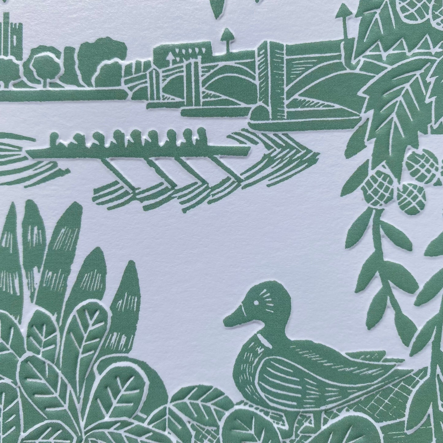 Rowing on the River Thames by Silhouettes, Kate Heiss SH10
