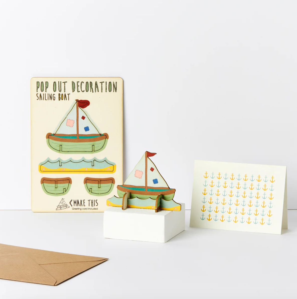 Sailing Boat Pop Out Decoration and Card