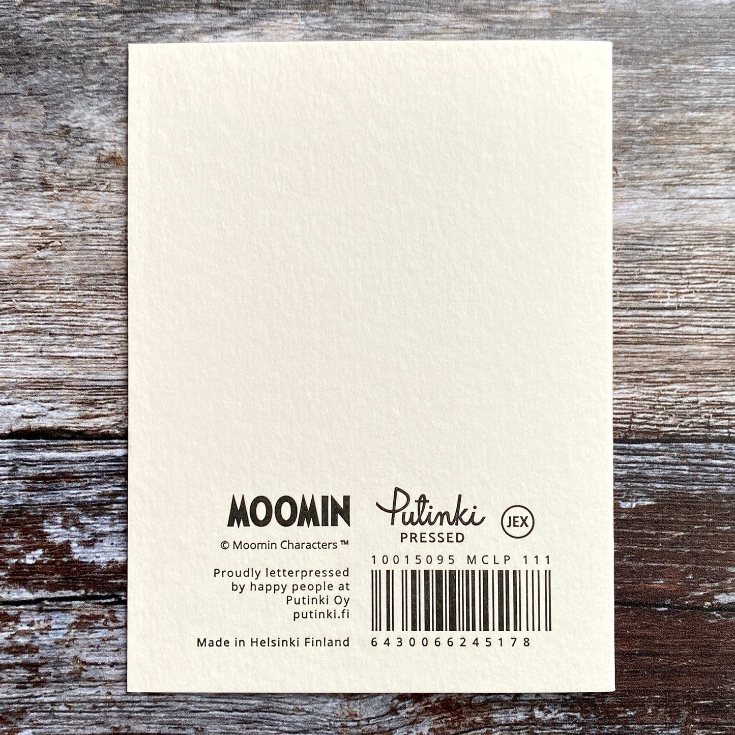 Shooting Star Moomin Letterpress Card GLP087