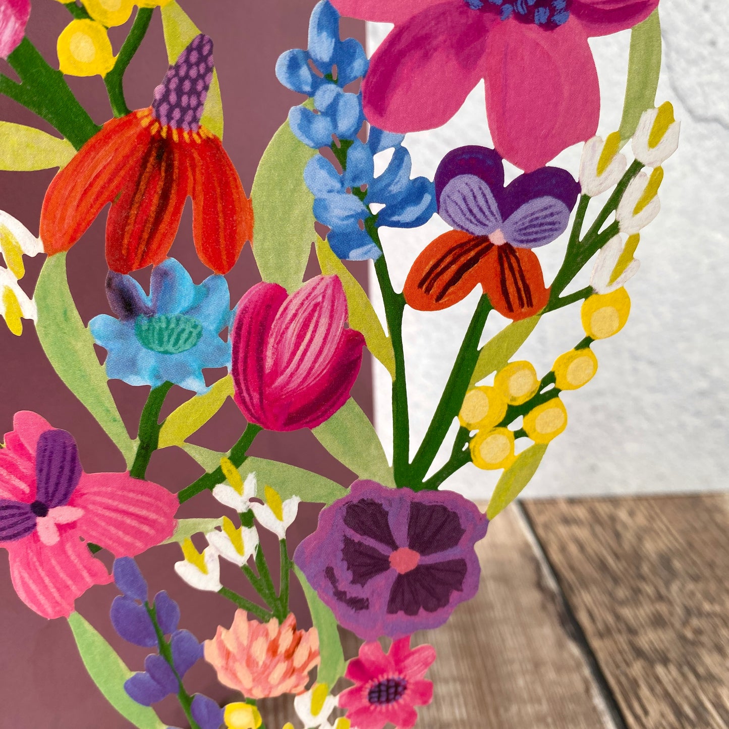 NEW Spring Flower Heart Lasercut Card by Katie Vernon GC2468