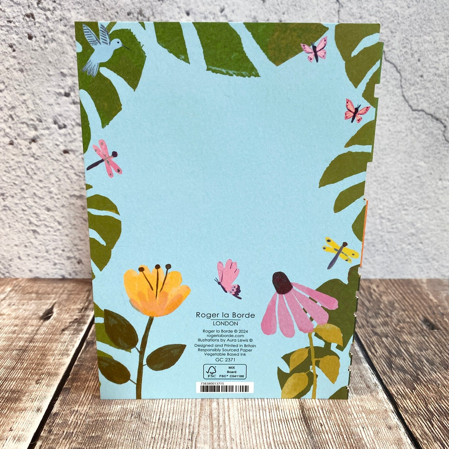 Sunday Morning Flowers Birthday Lasercut Card by Aura Lewis GC2371