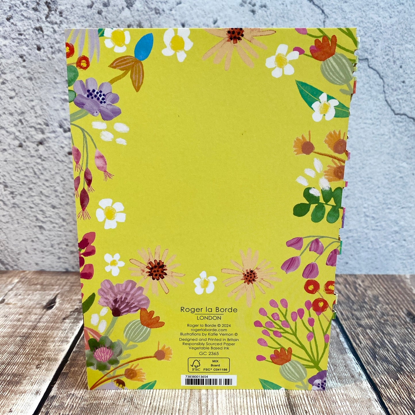 Vase of Flowers Birthday Lasercut Card by Katie Vernon GC2365