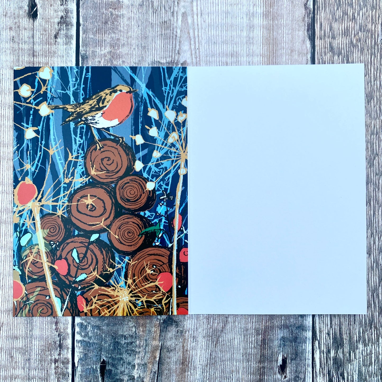 Winters Tale Robin Mini Advent Calendar Card ACC101