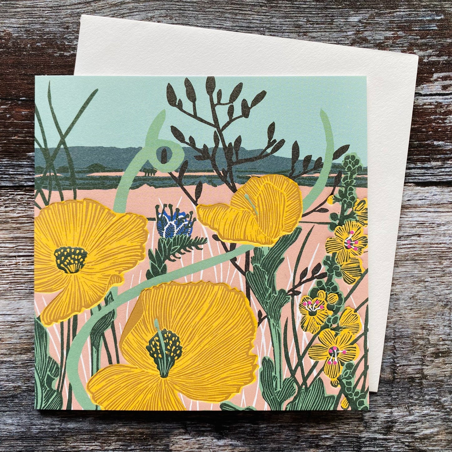 Yellow Horned Poppies by Katie Heiss, Nature Trail NT04