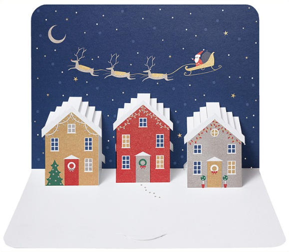 3D Pop Up Christmas Houses by Form PPX05