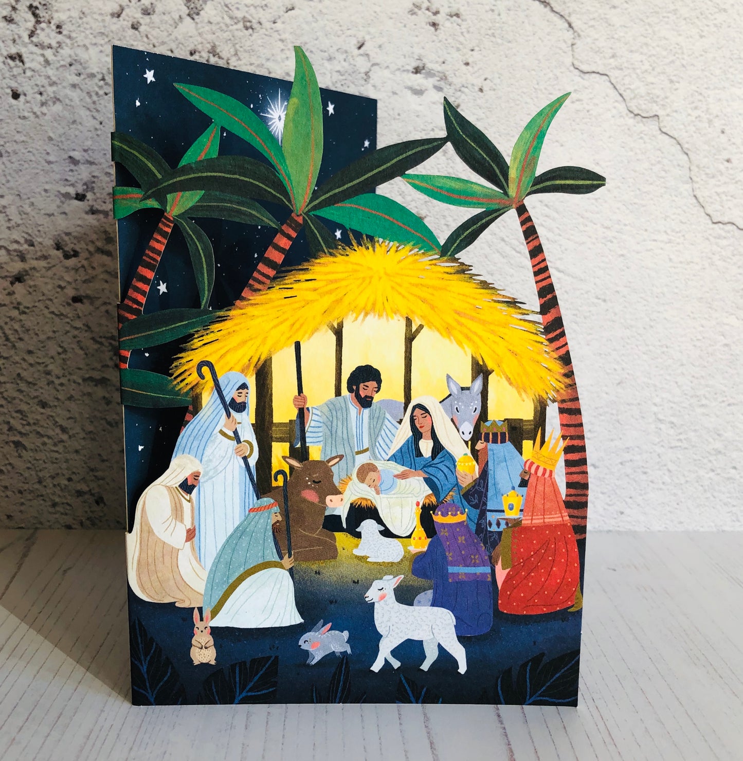 Away in a Manger Lasercut Christmas Card by Antoana Oreski GCX954