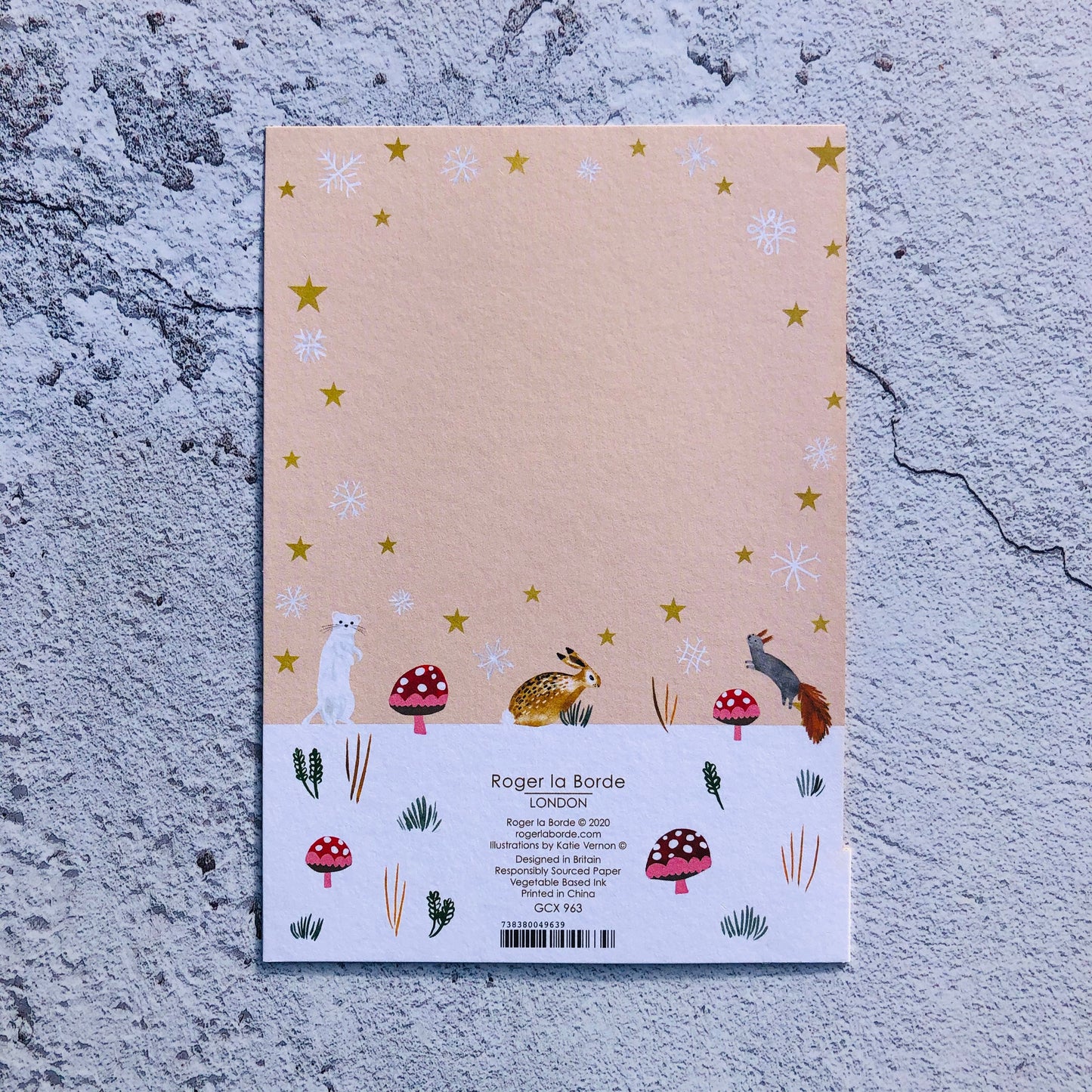 Christmas Conifer Lasercut Christmas Card by Katie Vernon GCX963