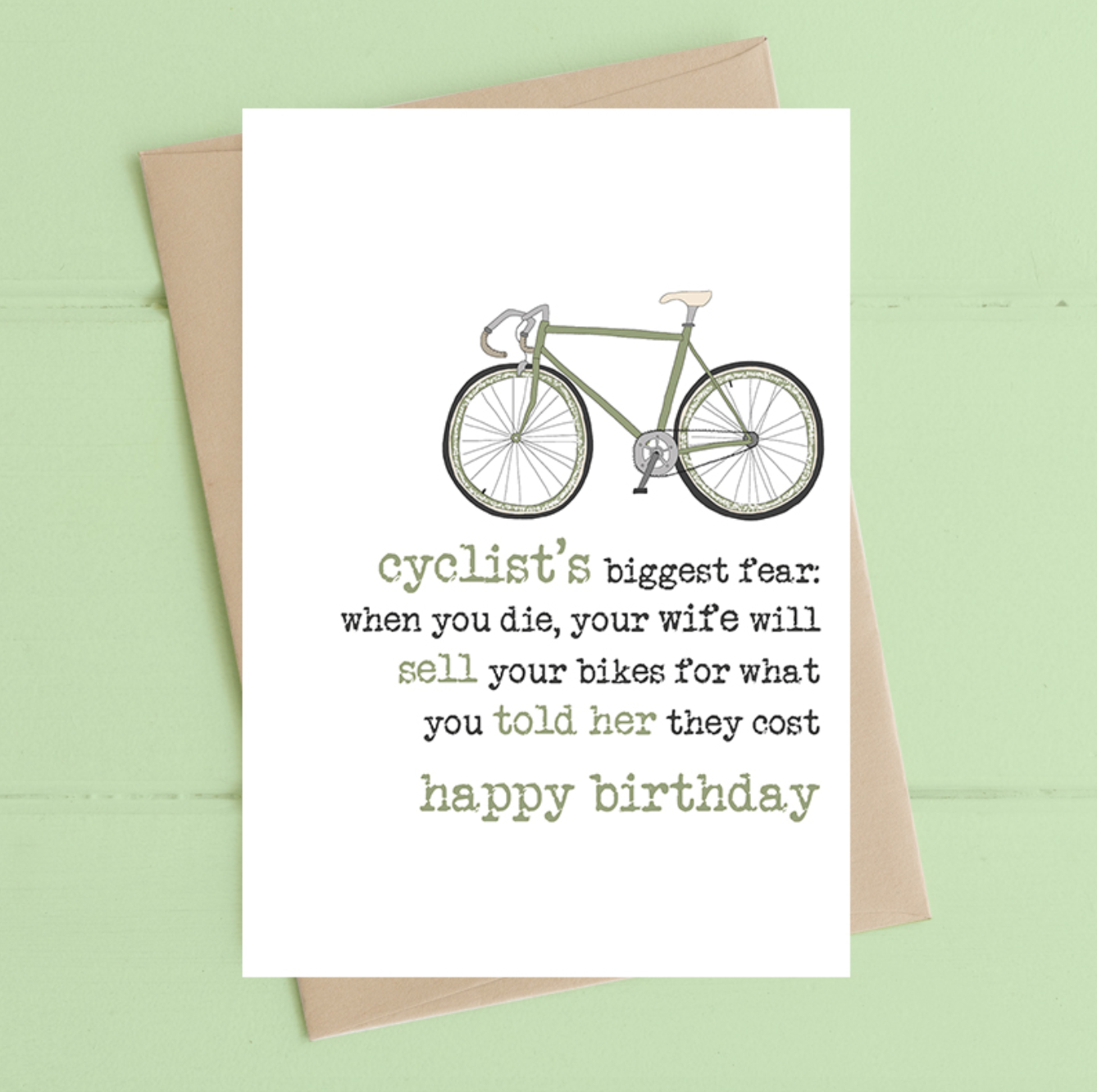 Cyclists Biggest Fear, Words of Wisdom, WW415