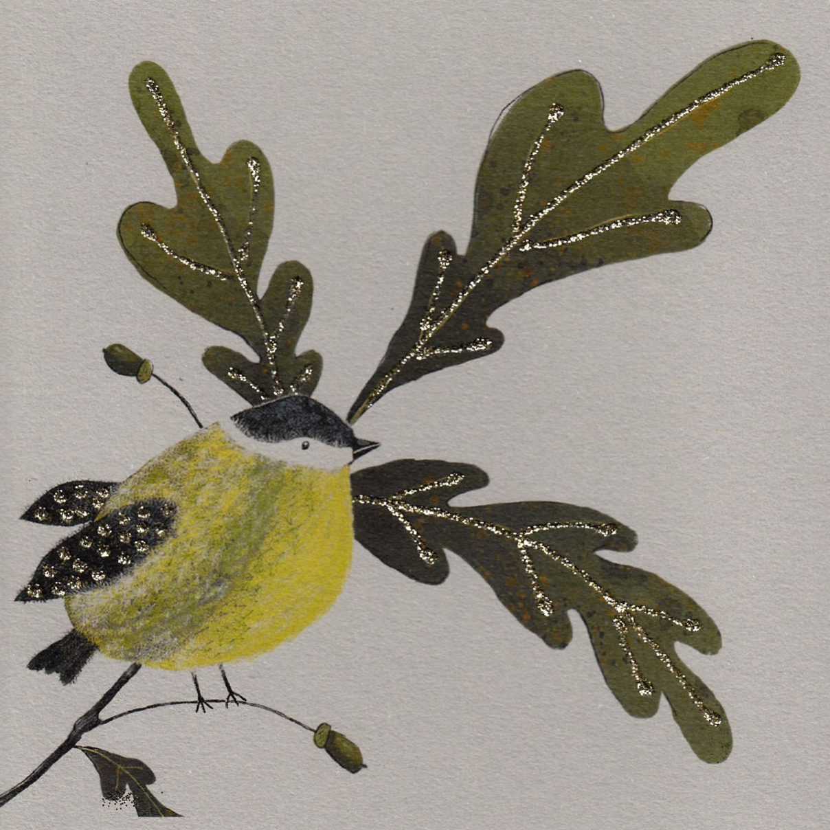 Bird and Oak Leaf, Heather Martin 196C
