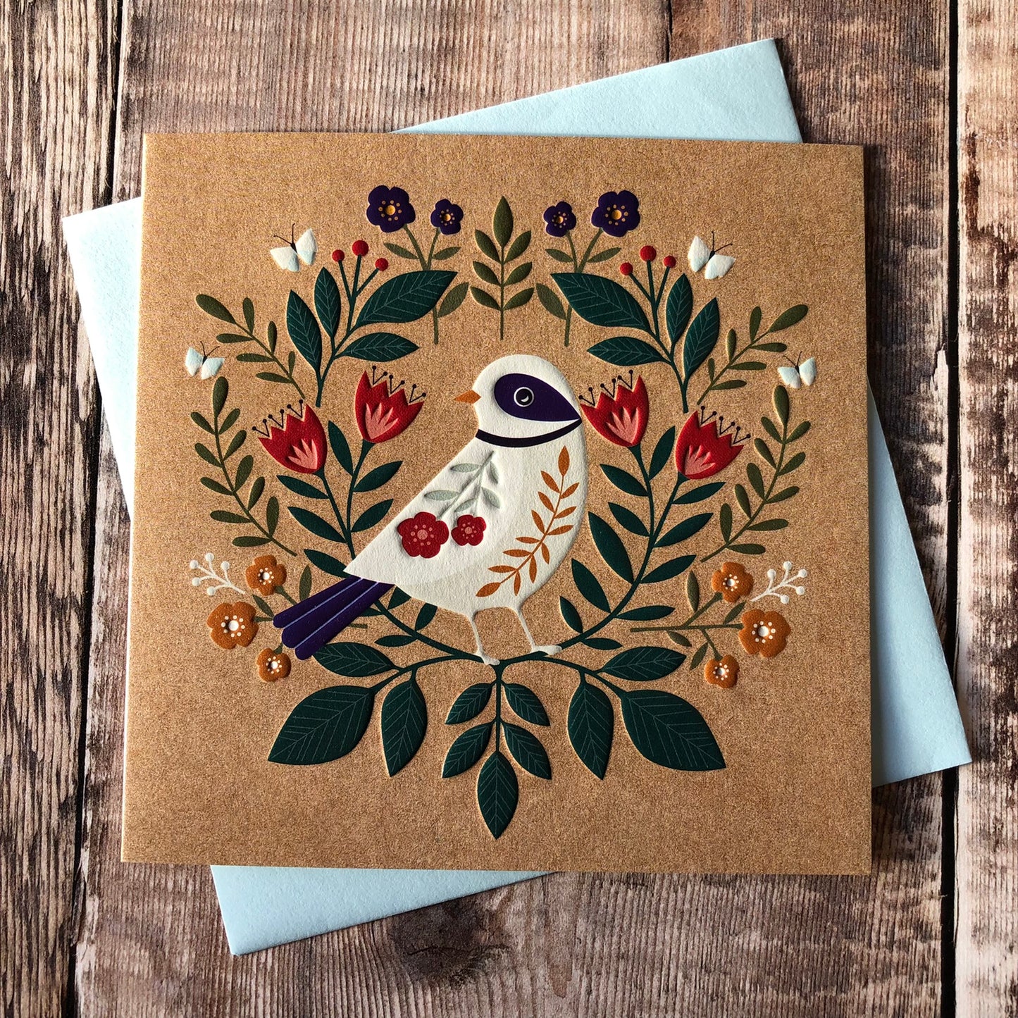 Floral Bird, Meadow Blue MB05