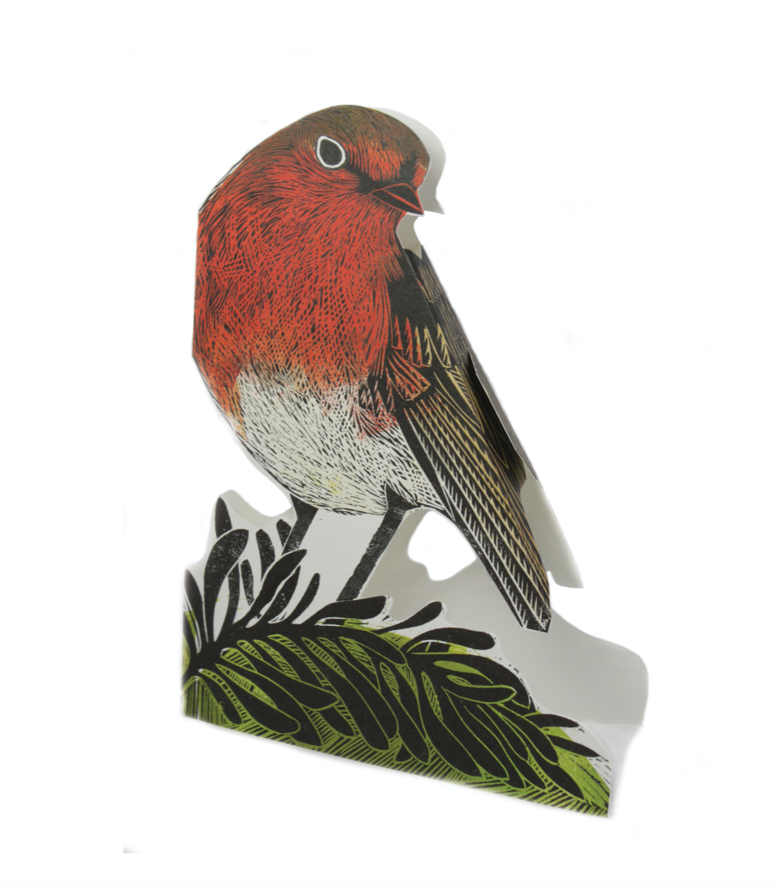 3D Garden Robin by Printmaker Judy Lumley