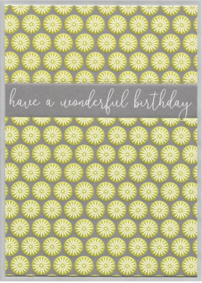 Have a Wonderful Birthday, Geomatrix GM18