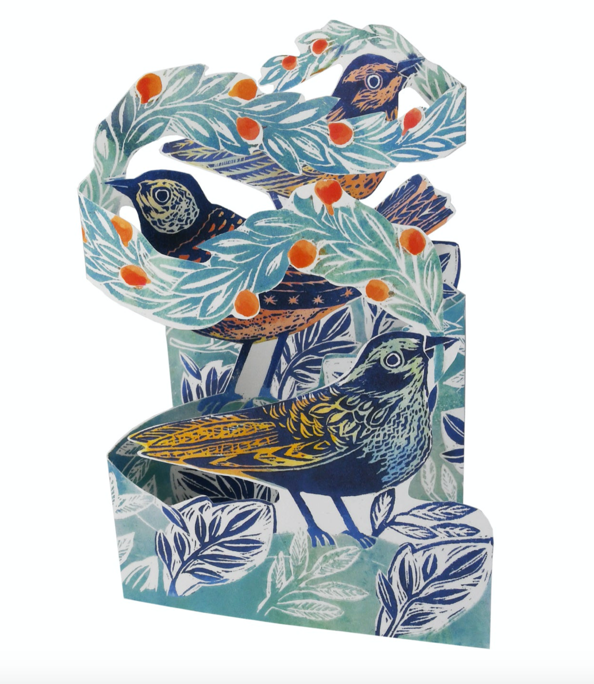 3D Berry Bird by Printmaker Judy Lumley