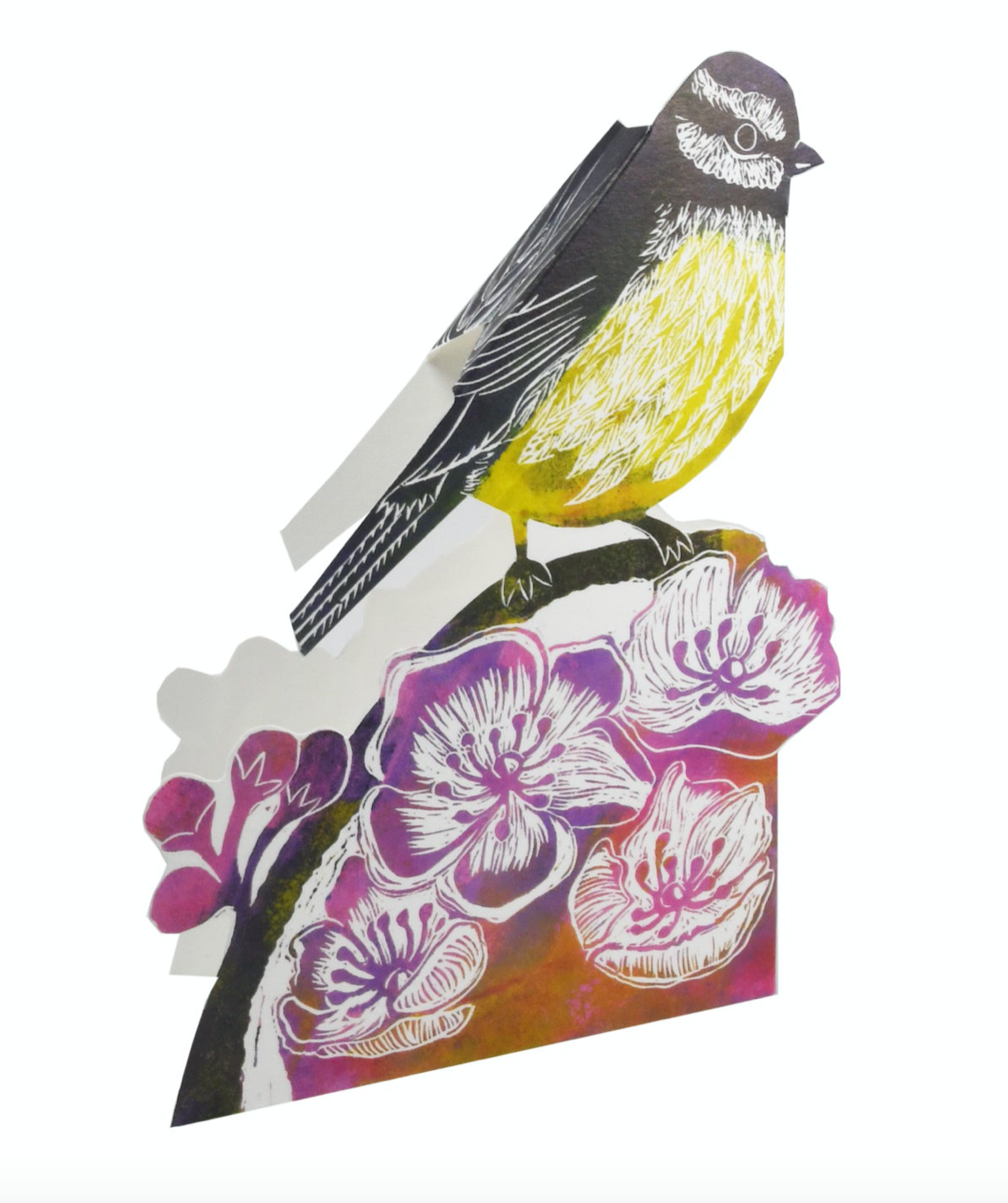 3D Bluetit by Printmaker Judy Lumley