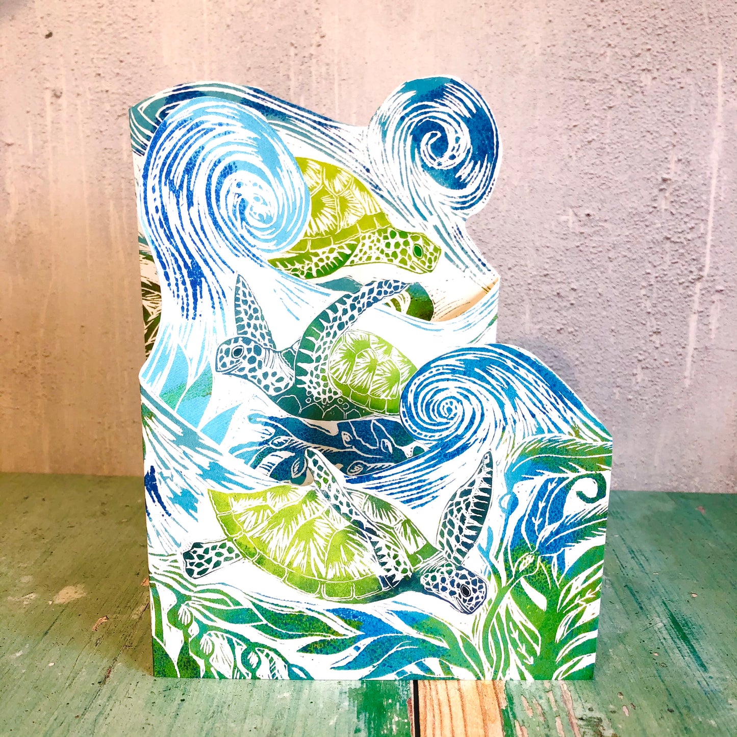 3D Turtles by Printmaker Judy Lumley