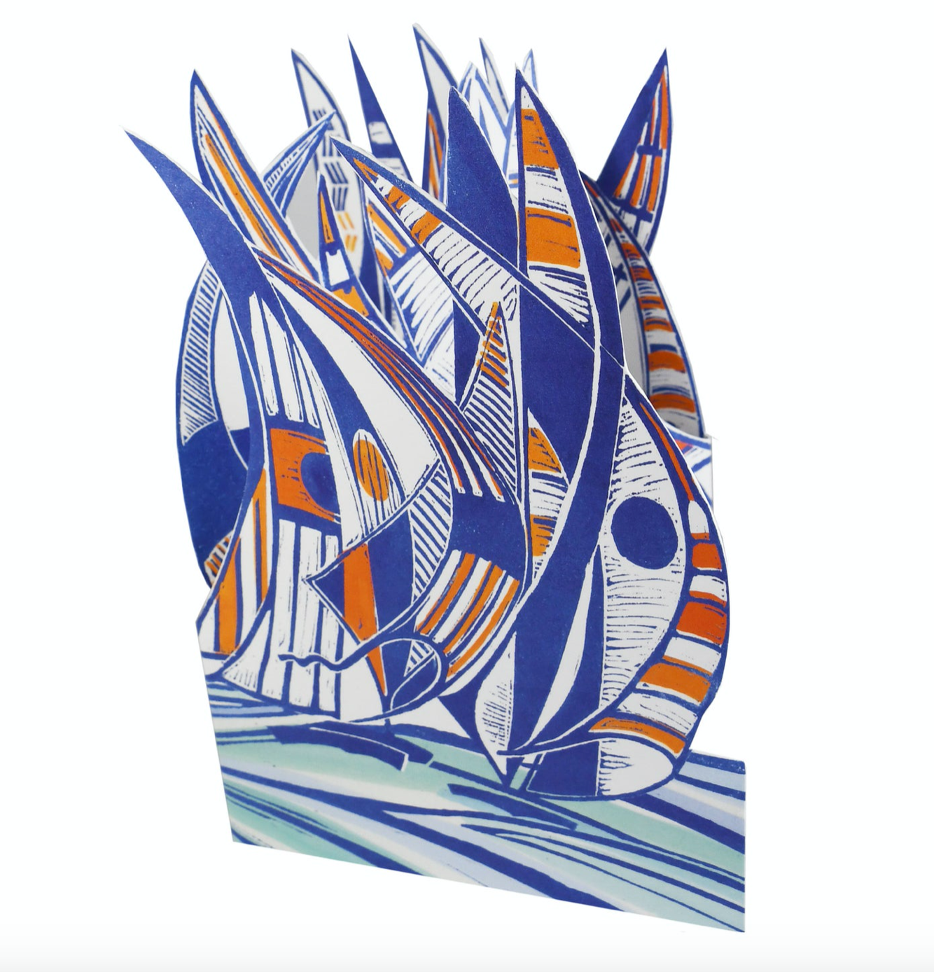 3D Regatta by Printmaker Judy Lumley
