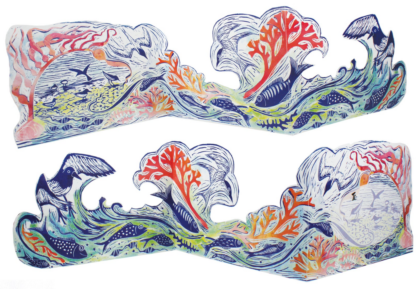 3D Tenby Turns by Printmaker Judy Lumley