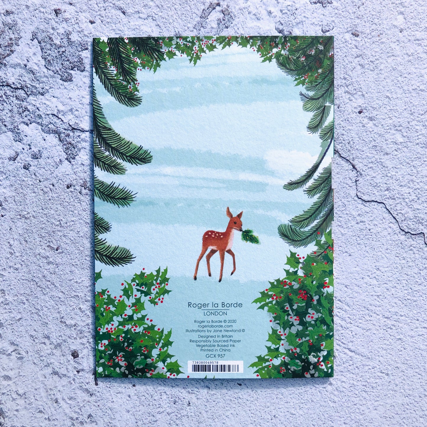 Let it Snow Lasercut Christmas Card by Jane Newland GCX957