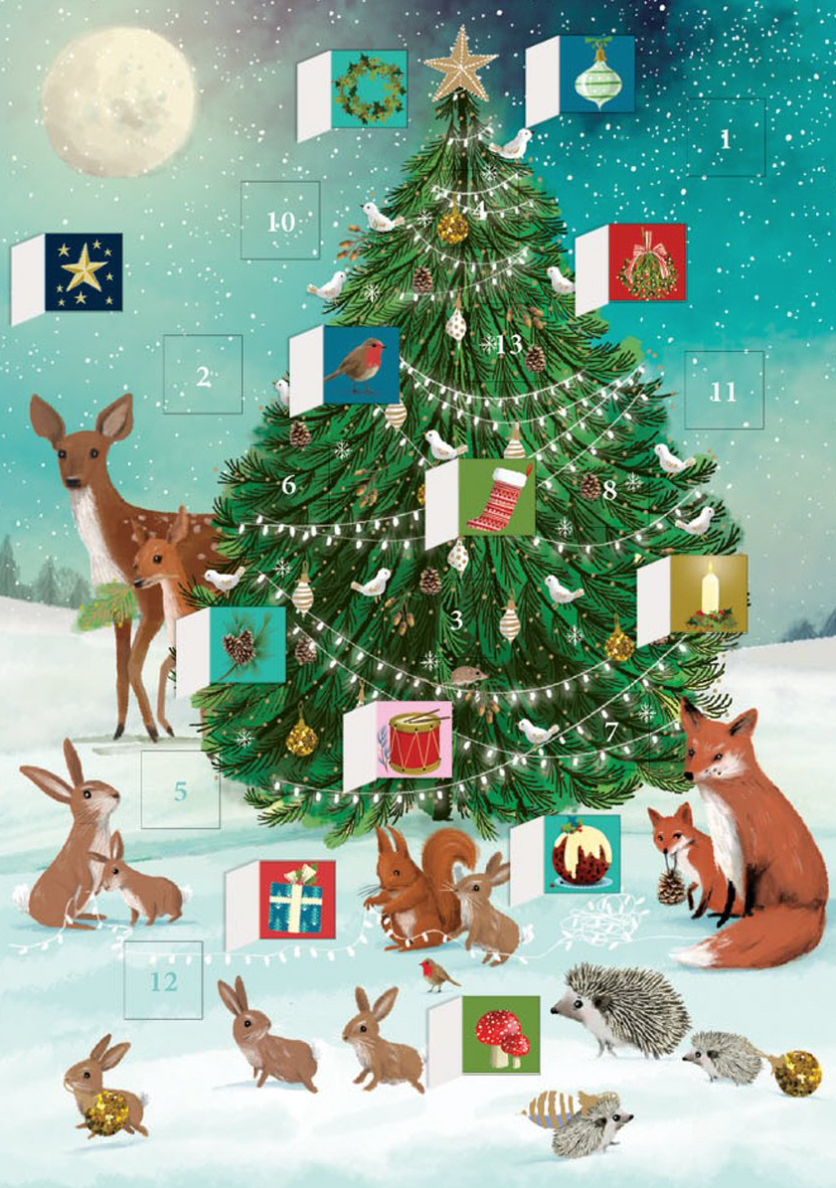 Let it Snow Mini Advent Calendar Card by Jane Newland ACC077
