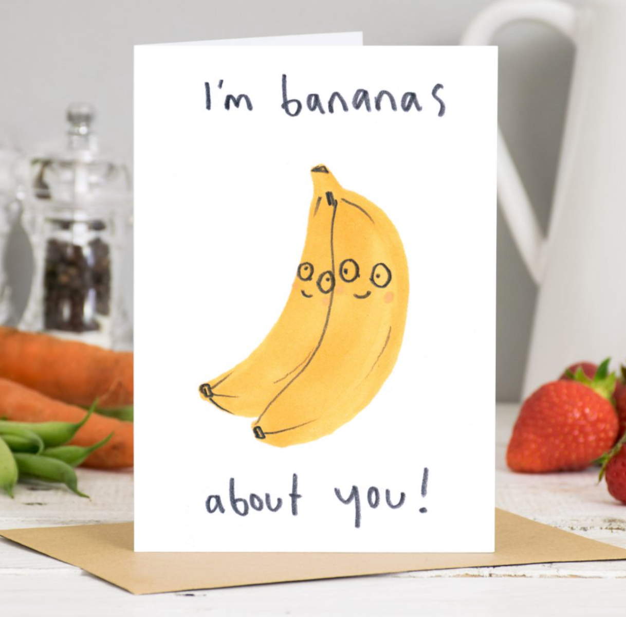 I'm Bananas about you, Love Fruit and Veg 872