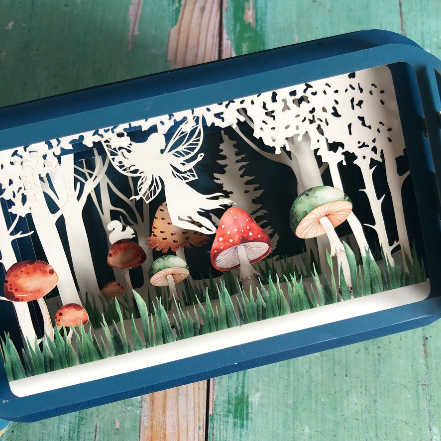 Message in a Bottle 3D Card Fairy Toadstool MIB049