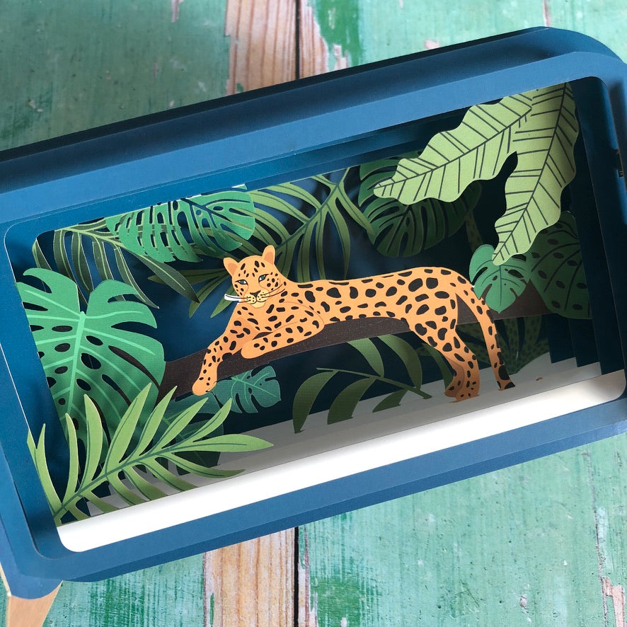 Message in a Bottle 3D Card Leopard MIB076