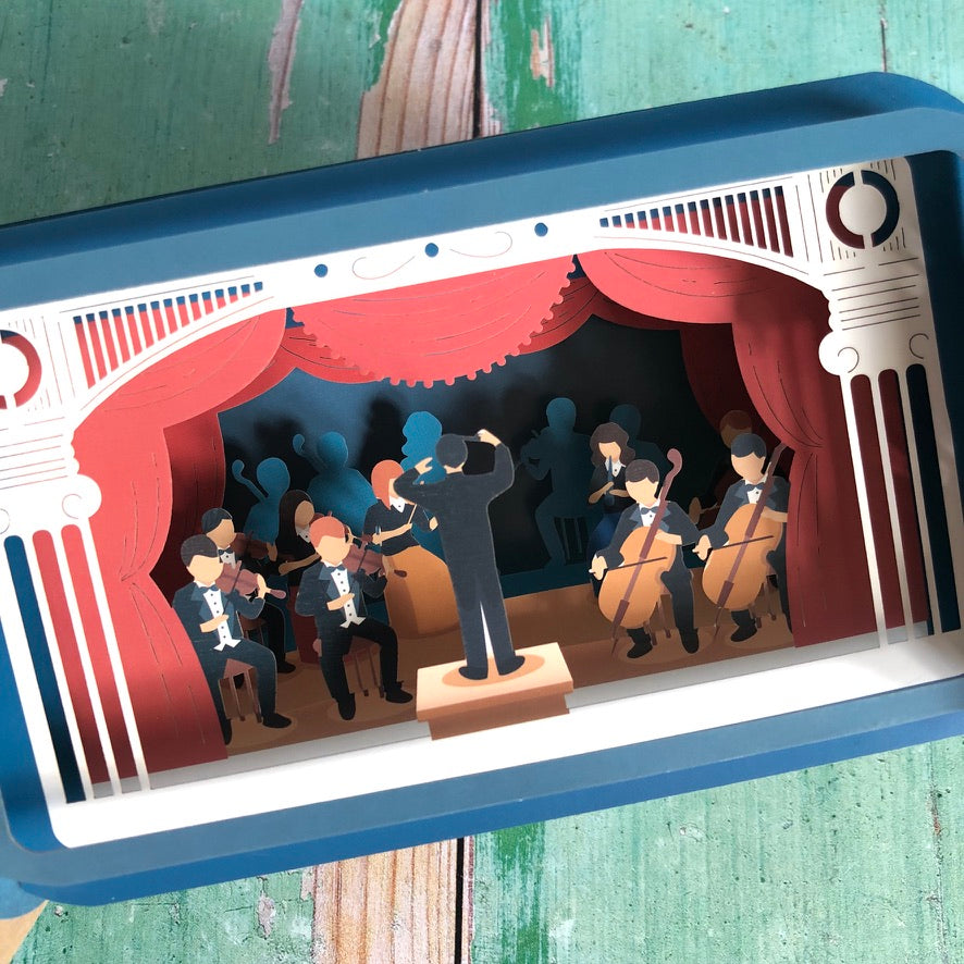 Message in a Bottle 3D Card Orchestra MIB072