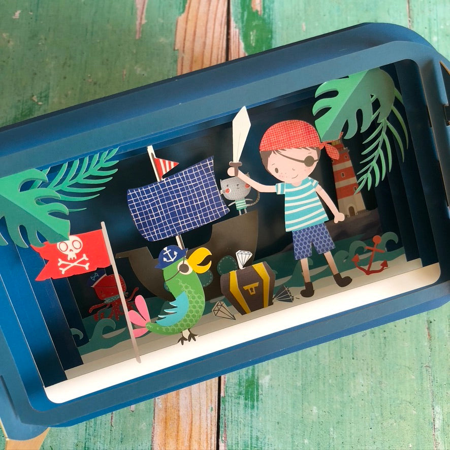 Message in a Bottle 3D Card - Pirate MIB068