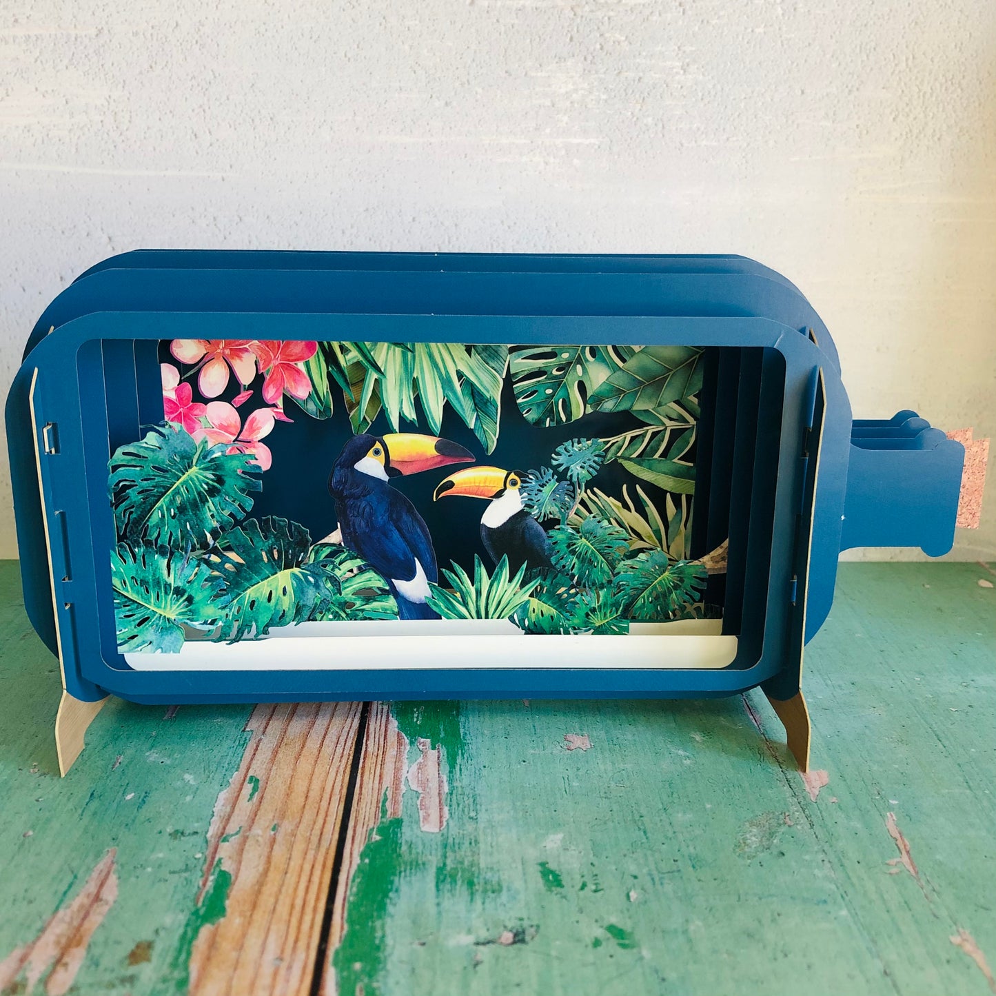 Message in a Bottle 3D Card - Toucan MIB125
